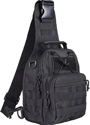 Тактическая мужская сумка через плечо m02b 6л. барсетка городская военная сумка