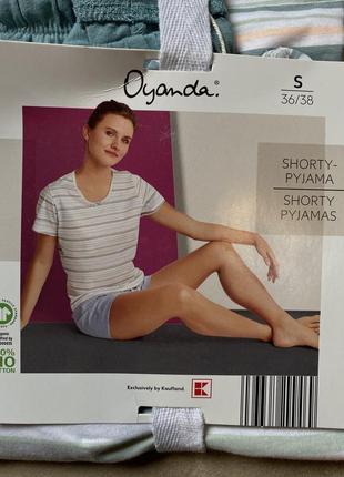 Пижама oyanda p. 36-38 с шортами и футболкой, хлопок