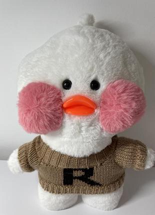 Крутая мягкая игрушка уточка lalafanfan новогодний подарок уточка лалафанфан lalafanfan duck в идеальном состоянии