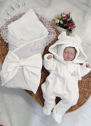 Конверт з мереживом + чоловічок