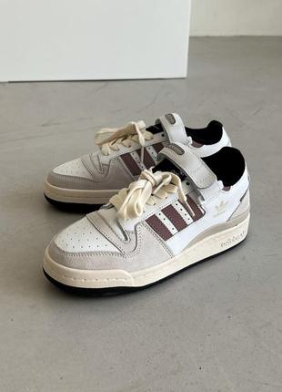 Кросівки жіночі adidas forum low brown шкіра/ замша 37/38/40