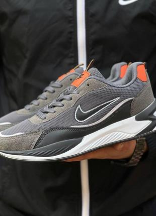 Кросівки чоловічі nike замш/сітка сірий колір 40/4142