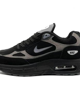 Кросівки чоловічі nike air max замша/нейлон чорний колір 40/41/42/43