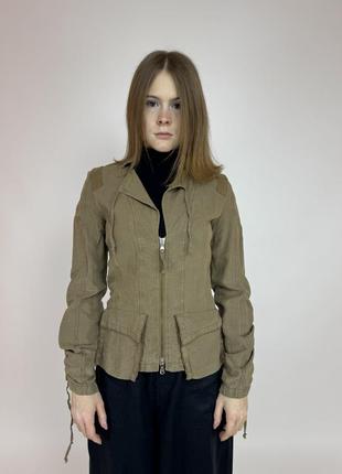 Tr-900 transit military jacket льняная женская куртка размер s военный пиджак жакет