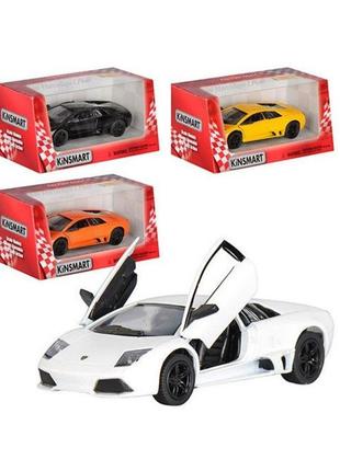 5317 kt/w машина kinsmart lamborghini murcielago lp640 металева, інерція, відкр. дв., у коробці