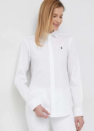 Polo ralph lauren хлопковая рубашка polo ralph lauren рубашка блуза блузка кэжуал оригинал бренд polo ralph laure, р.l, оригинал