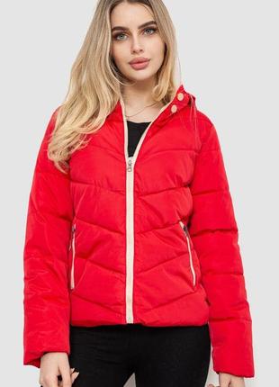Куртка женская демисезонная, цвет красный, 244r0521 фото