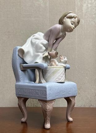 Фарфоровая статуэтка lladro «идеальные друзья».