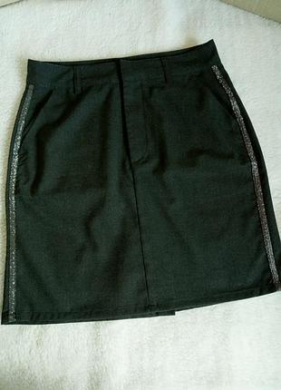 Юбка с лампасами collection на обьем бедер до 100 см