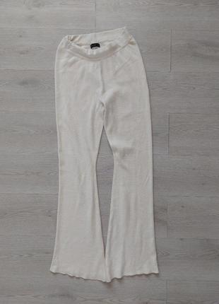 Трикотажные брюки молочного цвета calliope, размер l/ xl, на 50-52-54 укр