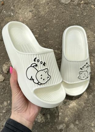 Шлепанцы резиновые тапочки летние женские