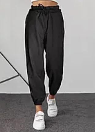 Дуже красиві стильні брюки джогери в актуальному графітовому відтінку від бренду f&f