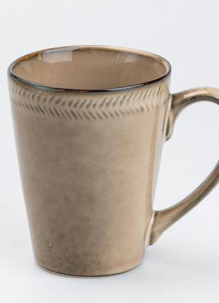 Чашка 300 мл кружка керамическая для чая и кофе `ps`