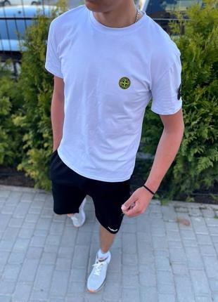 Комплект stone island футболка + шорти