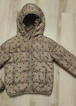 Утепленная куртка на тонком синтепоне-150, стеганная куртка на 6-8 лет