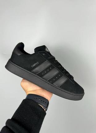 Женские кроссовки адидас кампус чёрные / adidas campus black