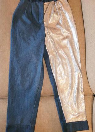 Стильные дизайнерские брюки, джинсы андре тан, 134-140, новые