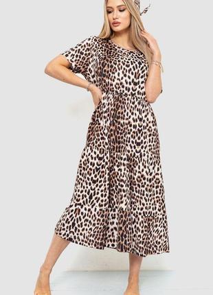 Платье женское, цвет леопардовый, 219rt-4025
