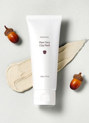 Змивна глиняна маска з жолудями mixsoon pore tory clay pack (100 г)