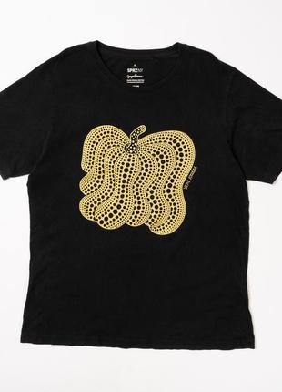 Yayoi kusамa x uniqlo 'gold pumpkin' moma sprz ny art t-shirt l black мужская футболка