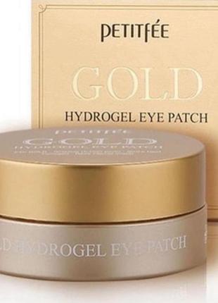 Гидрогелевые патчи для глаз с золотым комплексом +5 petitfee&amp;koelf gold hydrogel eye patch
