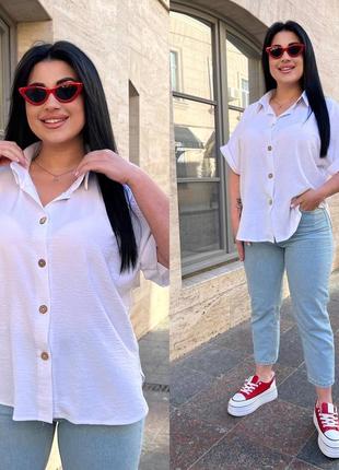 Рубашка легкая однотонная,с короткими рукавами,легкая, хаки,молоко,черный