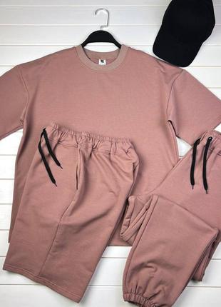 Оверсайз 🔥 комплект шорти і футболка, спортивний костюм oversize