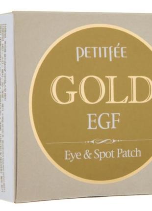Гидрогелевые патчи для глаз с золотом, petitfee&amp;koelf gold &amp; egf eye &amp; spot patch