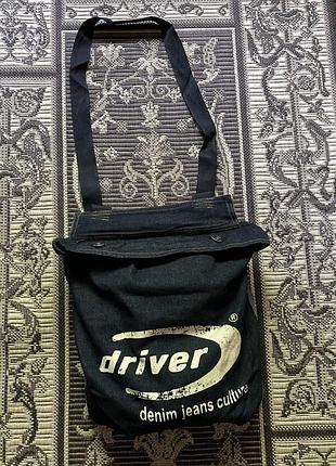 Сумка шоппер через плече японія driver japan selvedge edwin rokker
