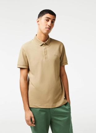 Поло чоловіче lacoste paris polo 14088 beige 3xl