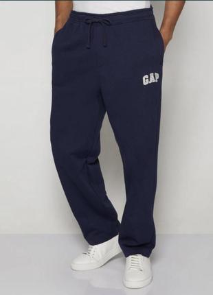 Штани gap logo straight leg sweatpants tapestry navy l  color:0