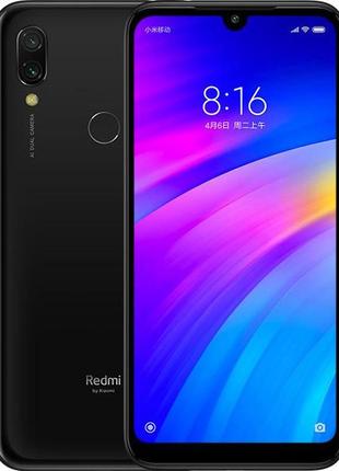 Смартфон xiaomi redmi 7 64gb black 12 мп + 2 мп 4000 мач 6.26"