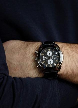 Чоловічі наручні годинники круглі кварцові гарантія 12 місяців megir 2020 montre dark