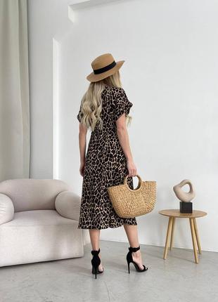 Трендова модна сукня леопард