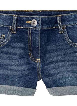 Шорти джинсові шорти шортики для дівчинки оригінал lupilu