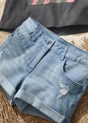 Шорти джинсові шорти шортики для дівчинки оригінал lupilu