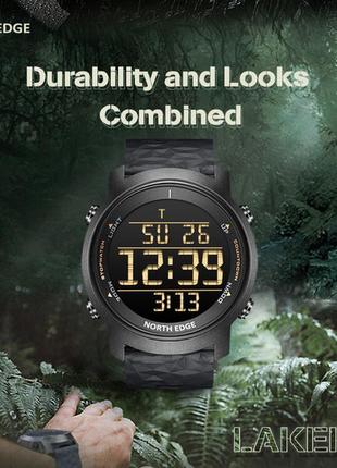 Мужские водостойкие спортивные тактические часы north edge aero3 фото
