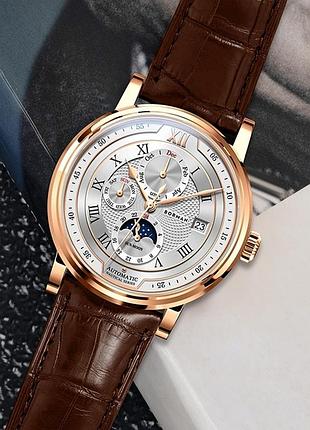 Мужские наручные часы механические круглые гарантия 12 месяцев borman club