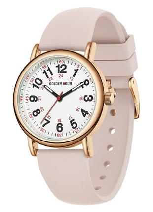 Жіночий наручний годинник goldenhour trend pink