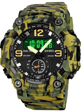 Мужские водостойкие спортивные тактические часы skmei brave4 фото