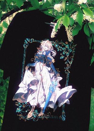 Аниме футболка вайолет эвергарденн violet evergarden