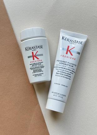 Kerastase premiere decalcifying repairing shampoo декальцинирующий шампунь и кондиционер для смягчения и восстановления всех типов поврежденных волос