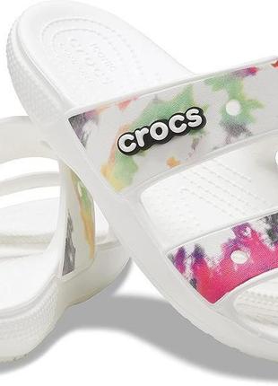 Crocs tie-dye graphic sandal шльопанці жіночі крокс w9/39-40.