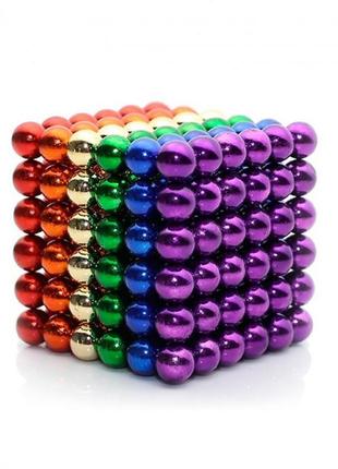 Магнитный конструктор нео neocube разноцветный, магнитная игрушка неокуб
