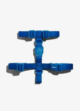 Шлея для собак zee.dog neopro blue h-harness s (24-38 см/32-53 см)