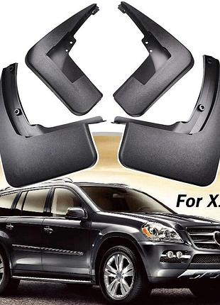Бризковики mercedes gl x164 2006–2012 з підніжками (порогами) oem style