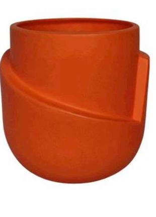 Горщик керамічний спэйс ікс мат (кашпо) 3,8л апельсин тм artel keramist
