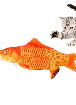 М'яка іграшка btb риба червоний короп 21 см для котів кота з котячою м'ятою (bbx)