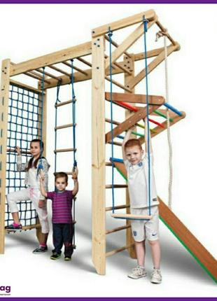 Дитячий дерев'яний куточок «п-подібний sport 5-240» тм sportbaby для дітей від 6 років