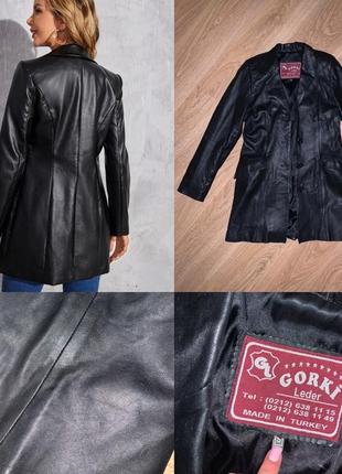 Пиджак пальто кожаный кожаный кожаный кожаный пиджак плащ пальто zara